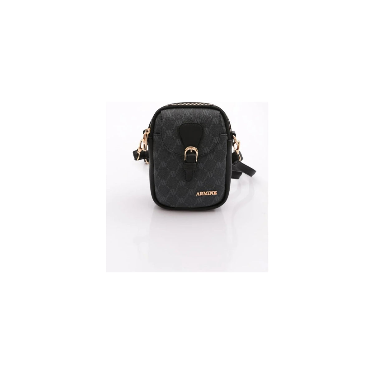 Armine Polka Dot Handbag Black Model - MALLTURK