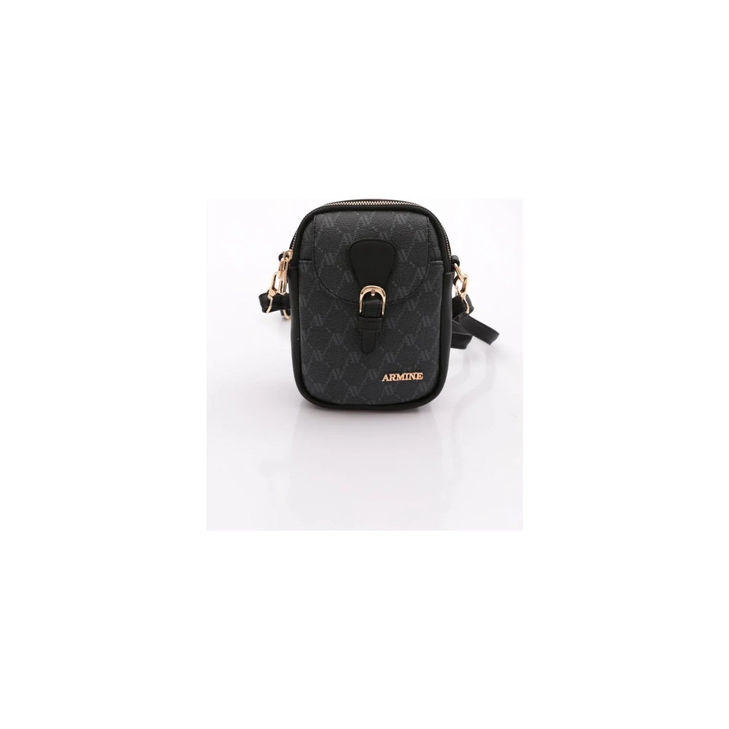 Armine Polka Dot Handbag Black Model - MALLTURK
