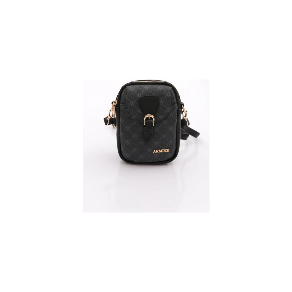 Armine Polka Dot Handbag Black Model - MALLTURK