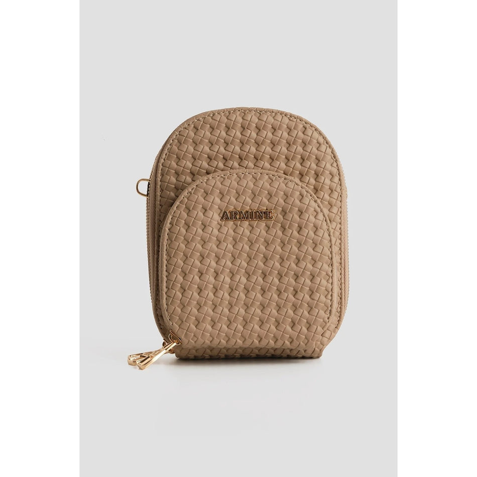 Armine Knitted Handbag, Mink