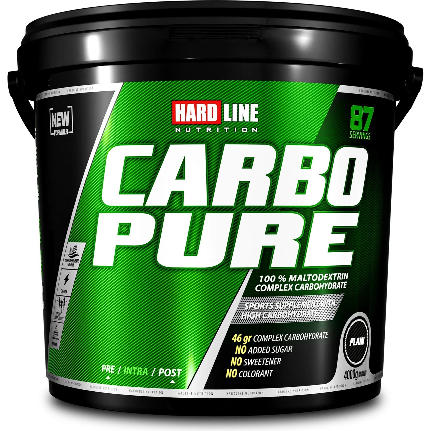 Hardline Nutrition Carbopure Powdered Carbohydrate 4000g Unflavored, Made in Türkiye - MALLTURK