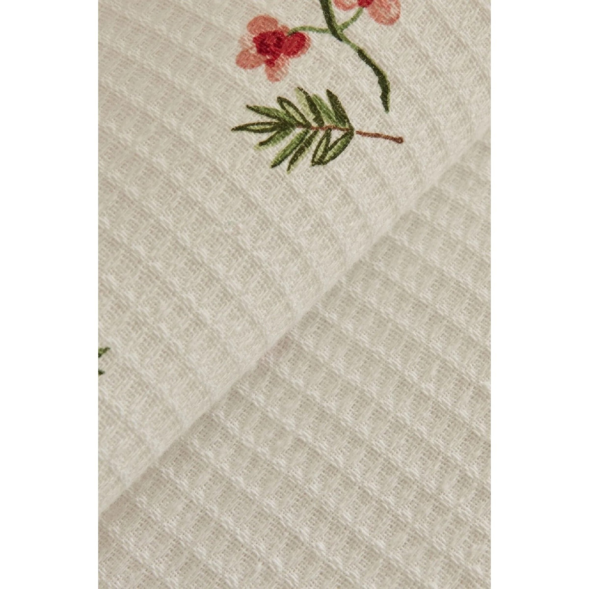 Karaca Home Silvie 100% Cotton Single Pique Set Red - MALLTURK