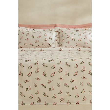 Karaca Home Silvie 100% Cotton Single Pique Set Red - MALLTURK
