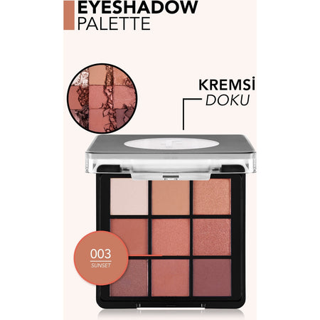 Flormar 9-Color Eye Shadow Palette