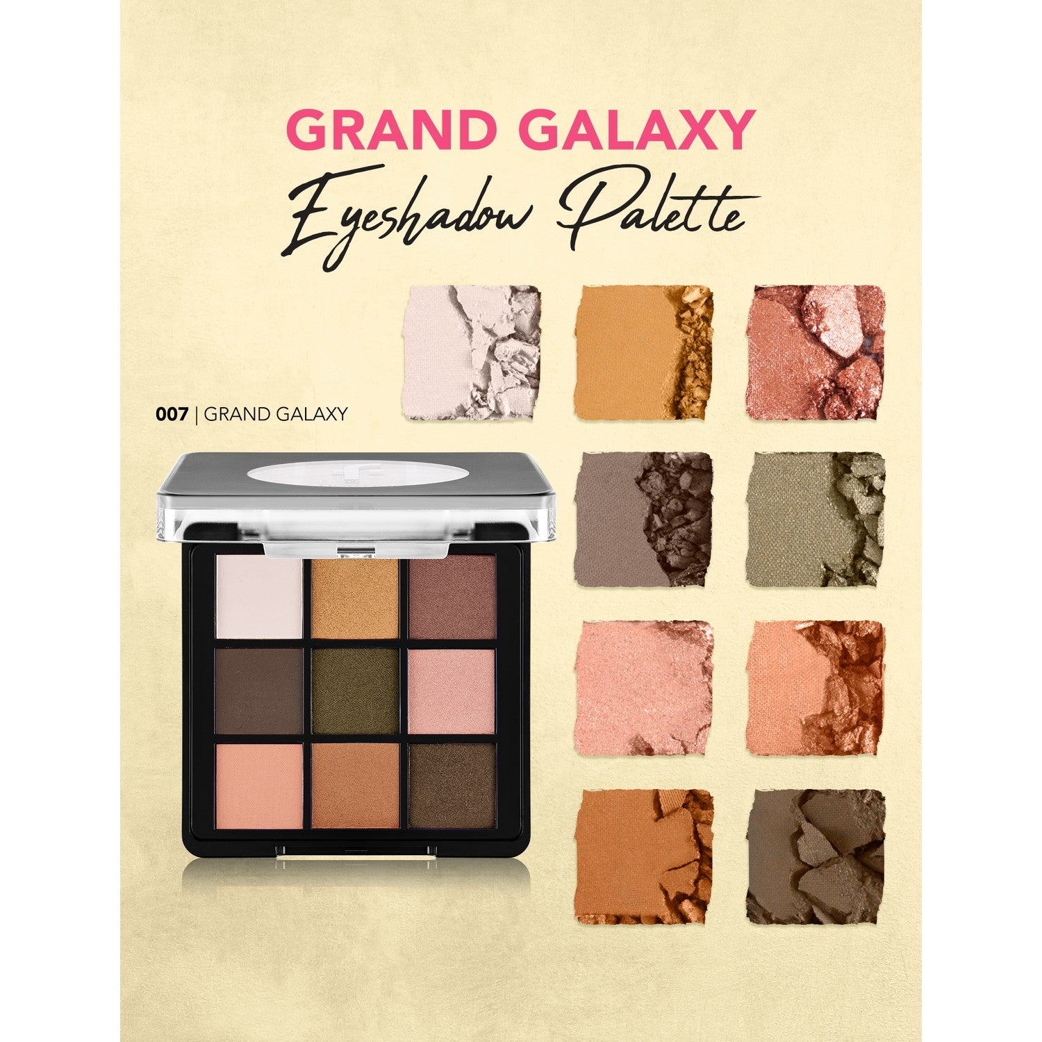 Flormar 9-Color Eye Shadow Palette