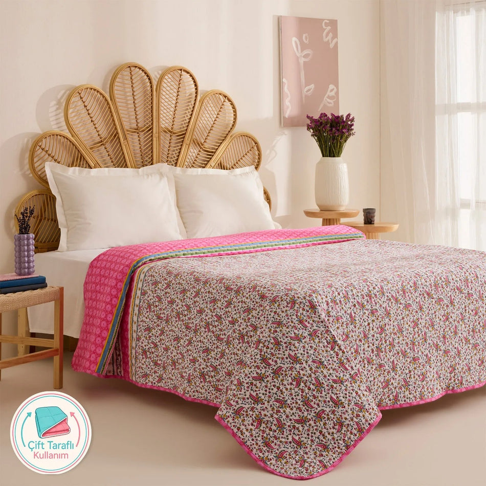 Karaca Home Chilena Double Multipurpose Bedspread - MALLTURK