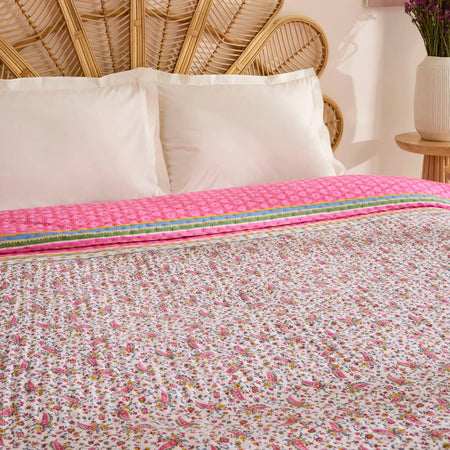 Karaca Home Chilena Double Multipurpose Bedspread - MALLTURK