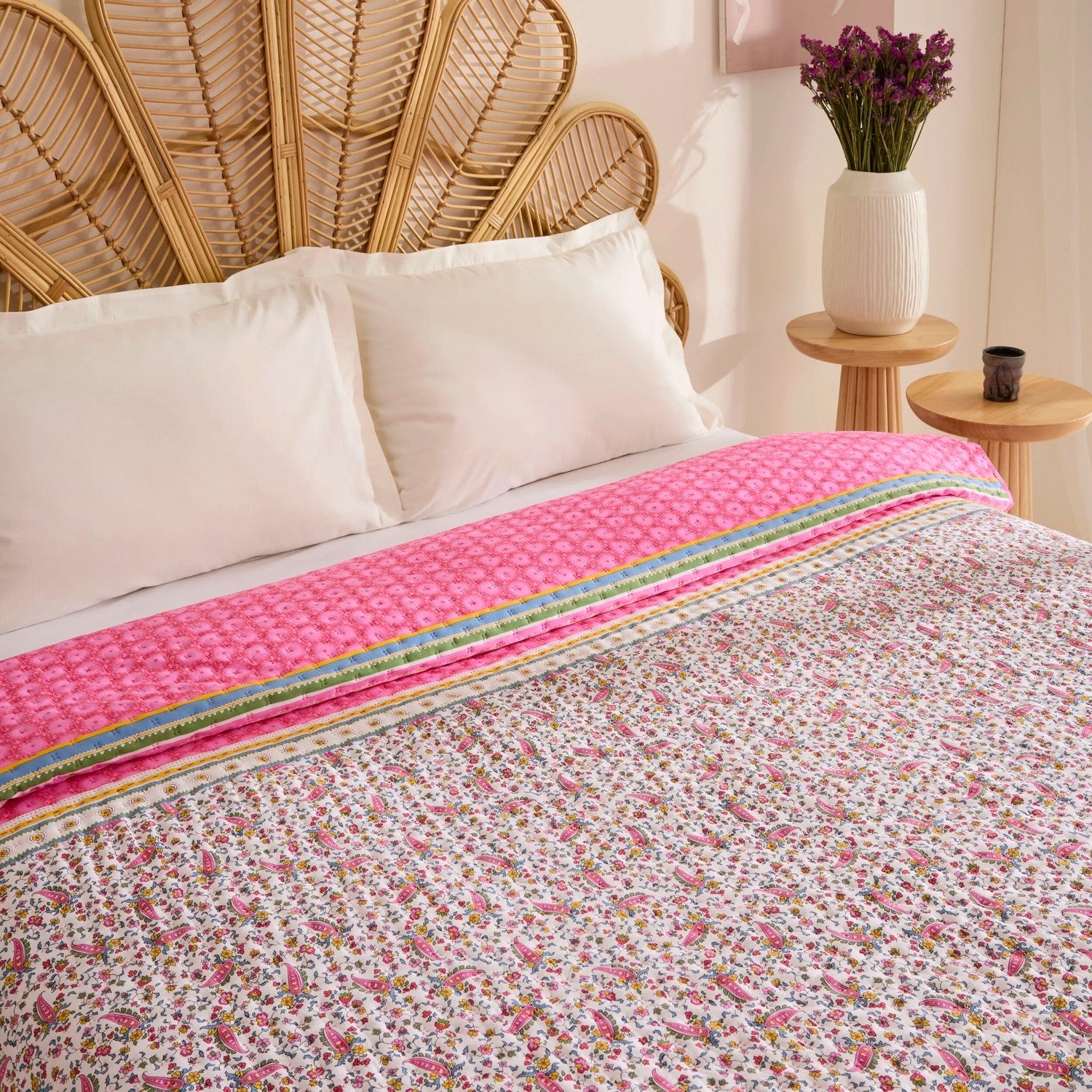 Karaca Home Chilena Double Multipurpose Bedspread - MALLTURK
