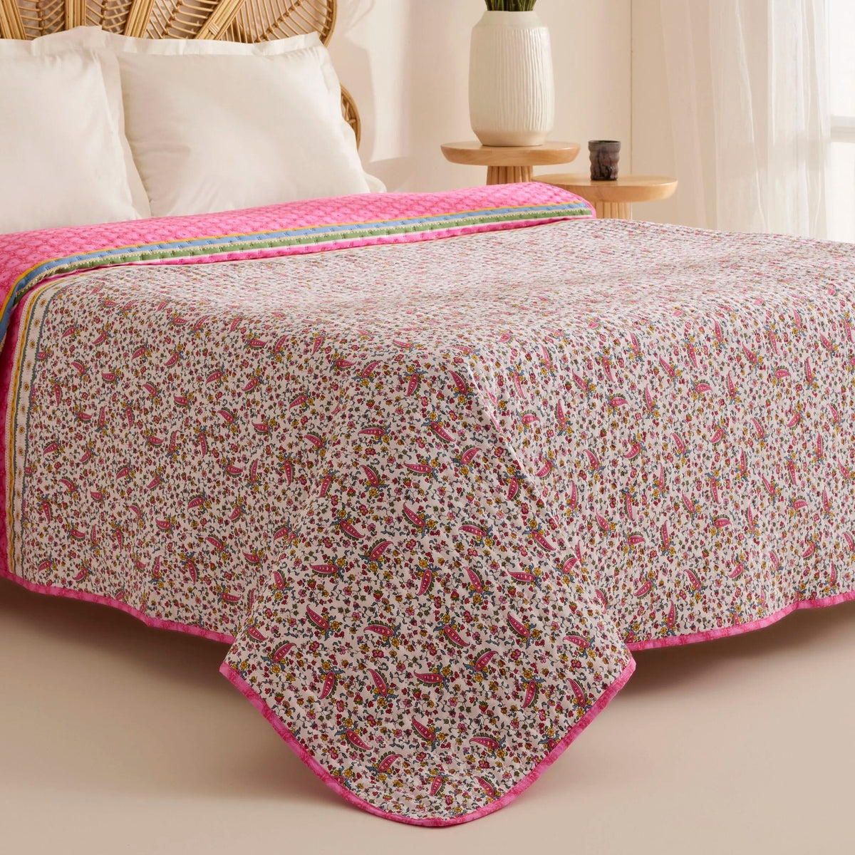 Karaca Home Chilena Double Multipurpose Bedspread - MALLTURK