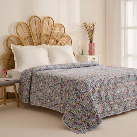 Karaca Home Pablo Double Multi-Purpose Bedspread Multicolor - MALLTURK