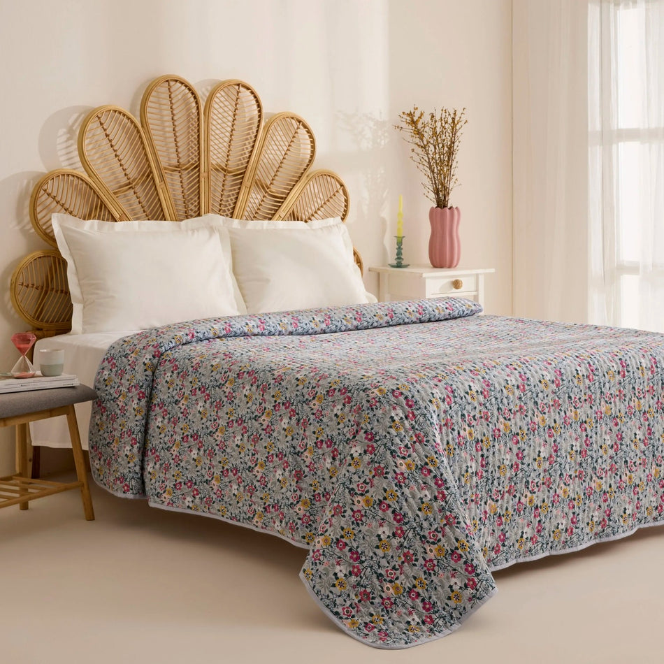 Karaca Home Pablo Double Multi-Purpose Bedspread Multicolor - MALLTURK