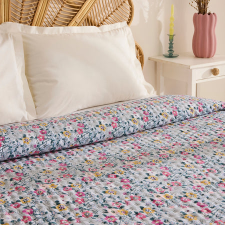 Karaca Home Pablo Double Multi-Purpose Bedspread Multicolor - MALLTURK