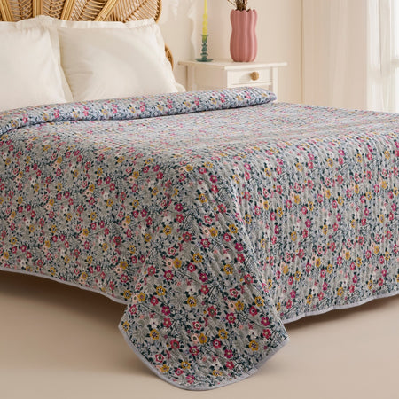 Karaca Home Pablo Double Multi-Purpose Bedspread Multicolor - MALLTURK