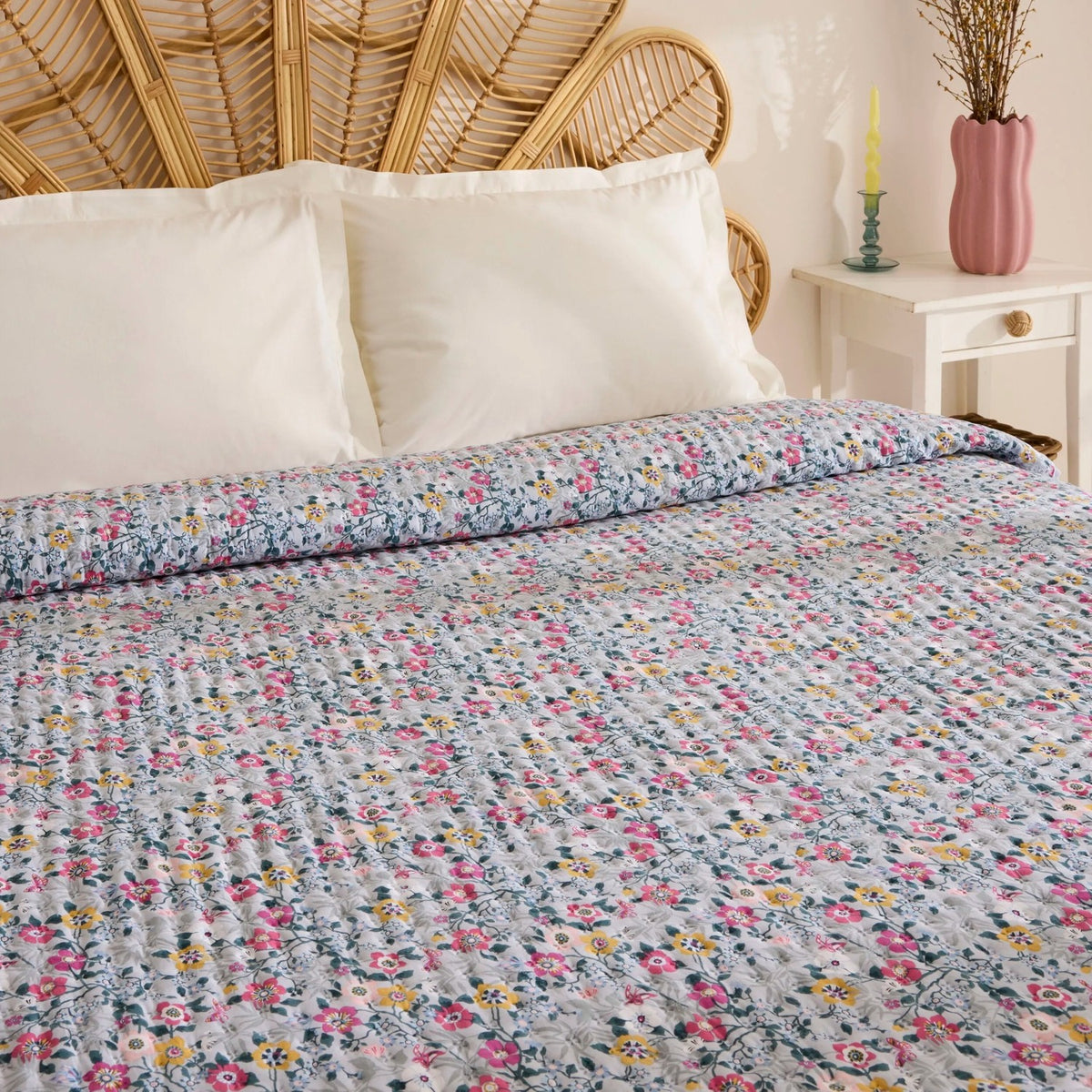 Karaca Home Pablo Double Multi-Purpose Bedspread Multicolor - MALLTURK