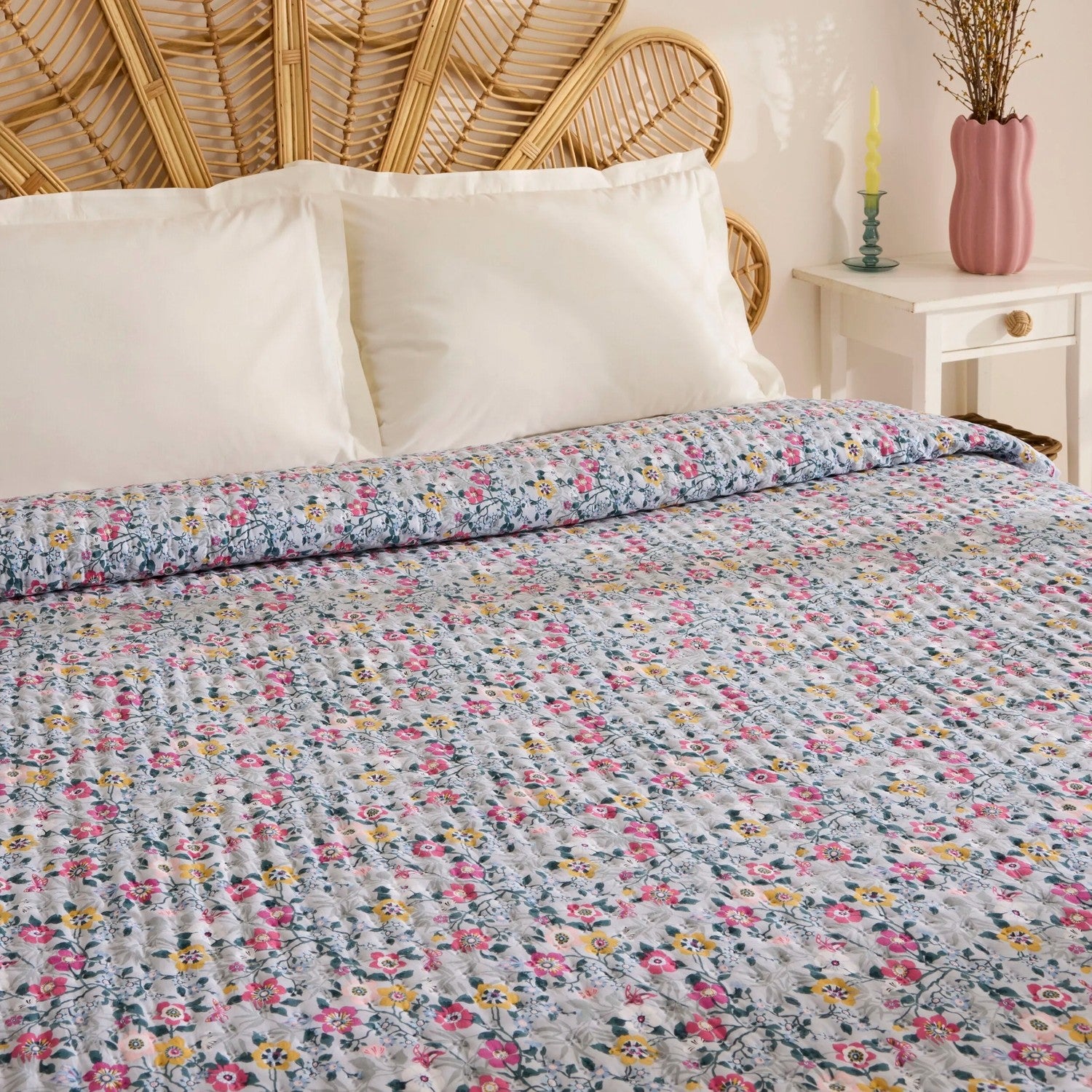 Karaca Home Pablo Double Multi-Purpose Bedspread Multicolor - MALLTURK