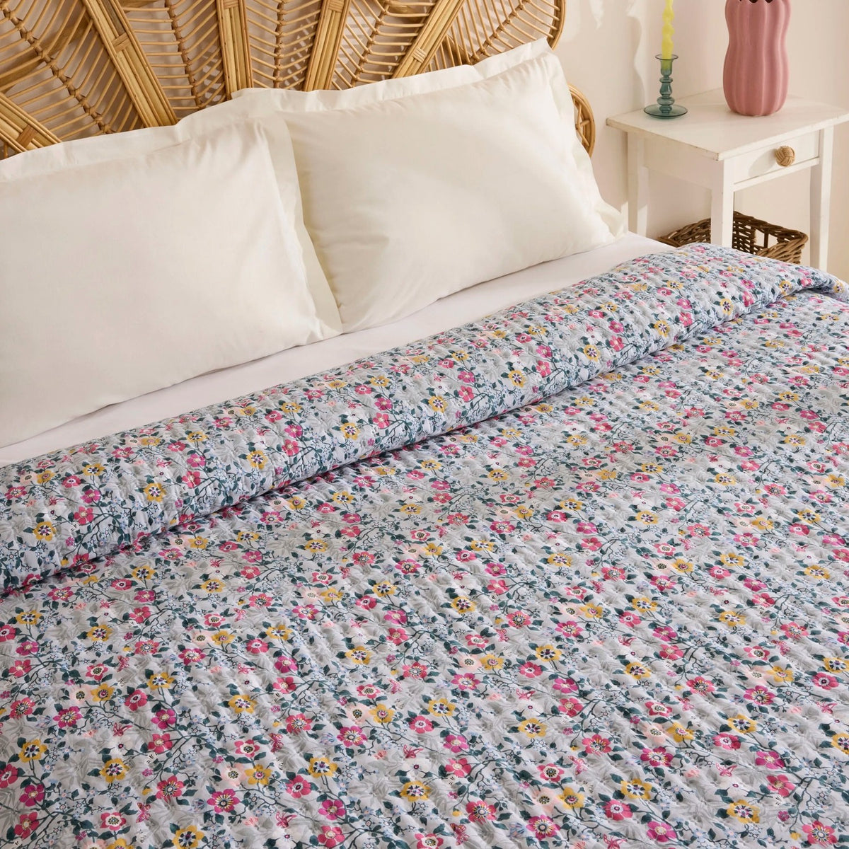 Karaca Home Pablo Double Multi-Purpose Bedspread Multicolor - MALLTURK
