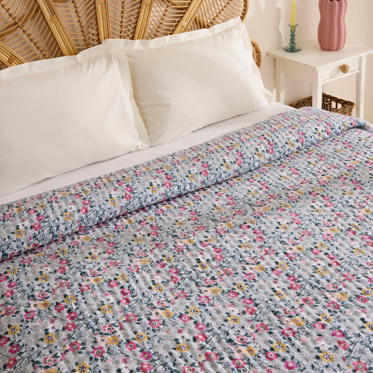 Karaca Home Pablo Double Multi-Purpose Bedspread Multicolor - MALLTURK