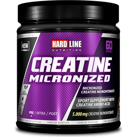 Hardline Nutrition 60 Servings Orange Flavored Micronized Creatine Powder for Energy Boost - MALLTURK