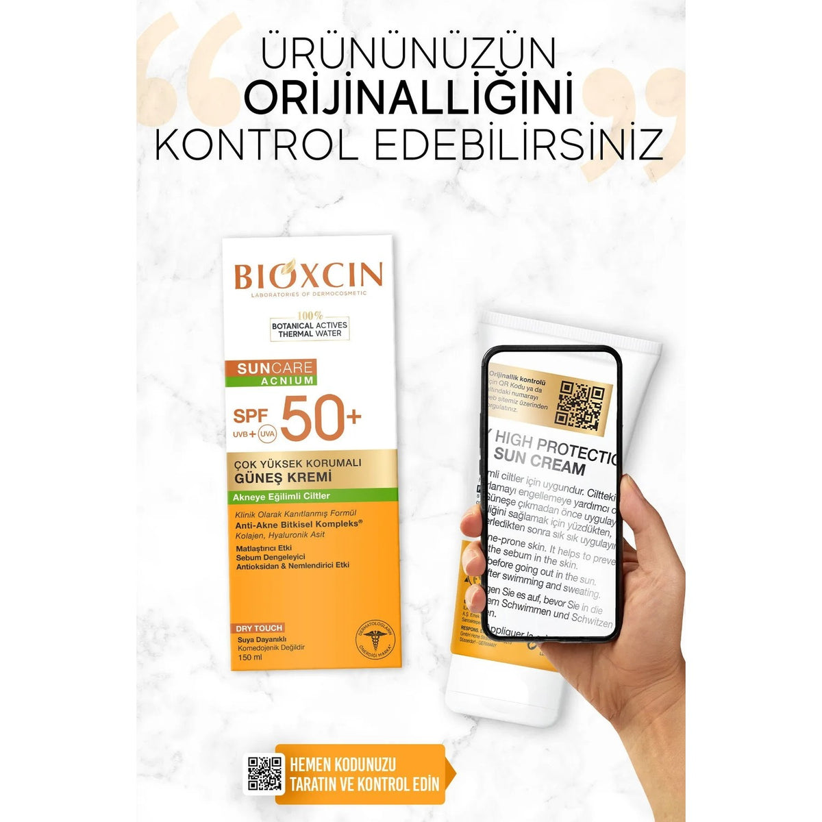 Bioxcin Sun Care SPF50 Sunscreen