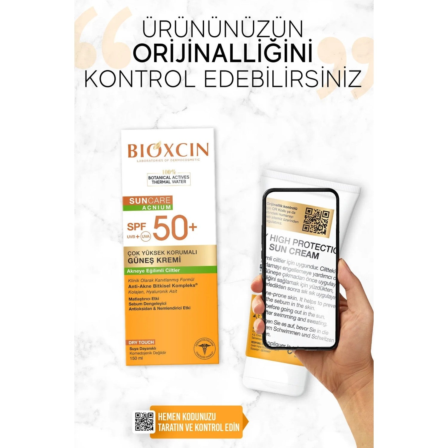 Bioxcin Sun Care SPF50 Sunscreen