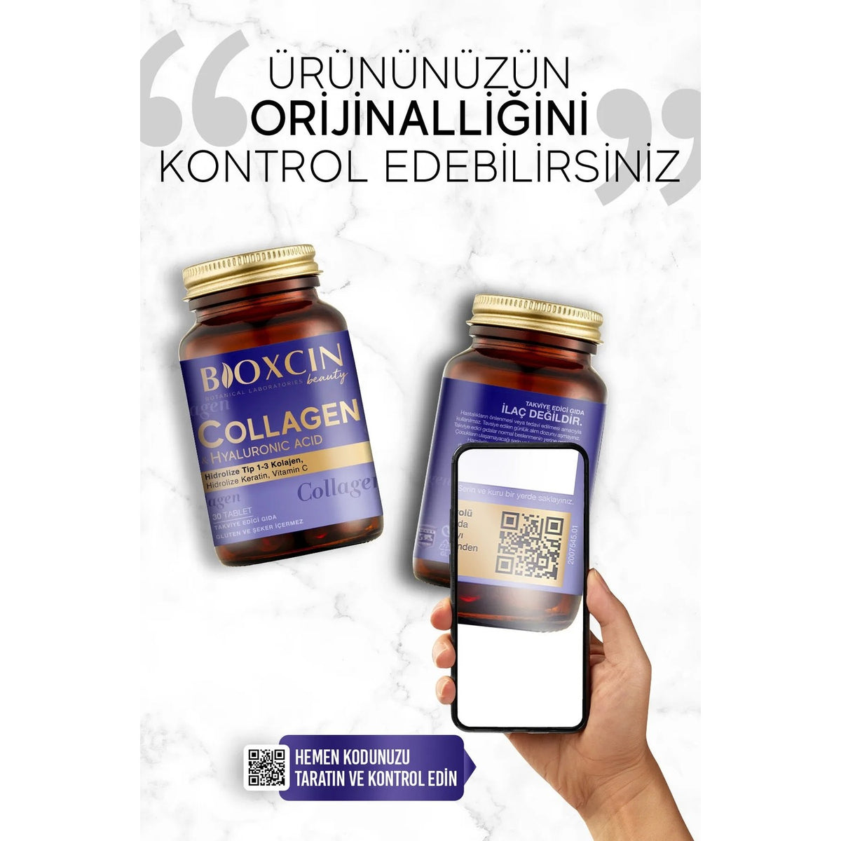 Bioxcin Collagen and Hyaluronic Acid Supplement
