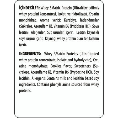 Hardline Nutrition Hardline Whey 3 Matrix Protein Powder 2300 gr Strawberry Flavored Made in Türkiye - MALLTURK
