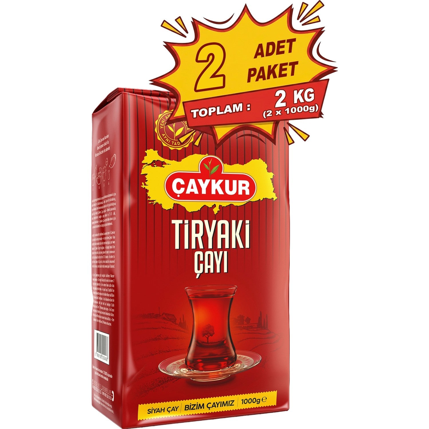Caykur Tiryaki loose leaf tea 1000 g. Ikili pack - MALLTURK