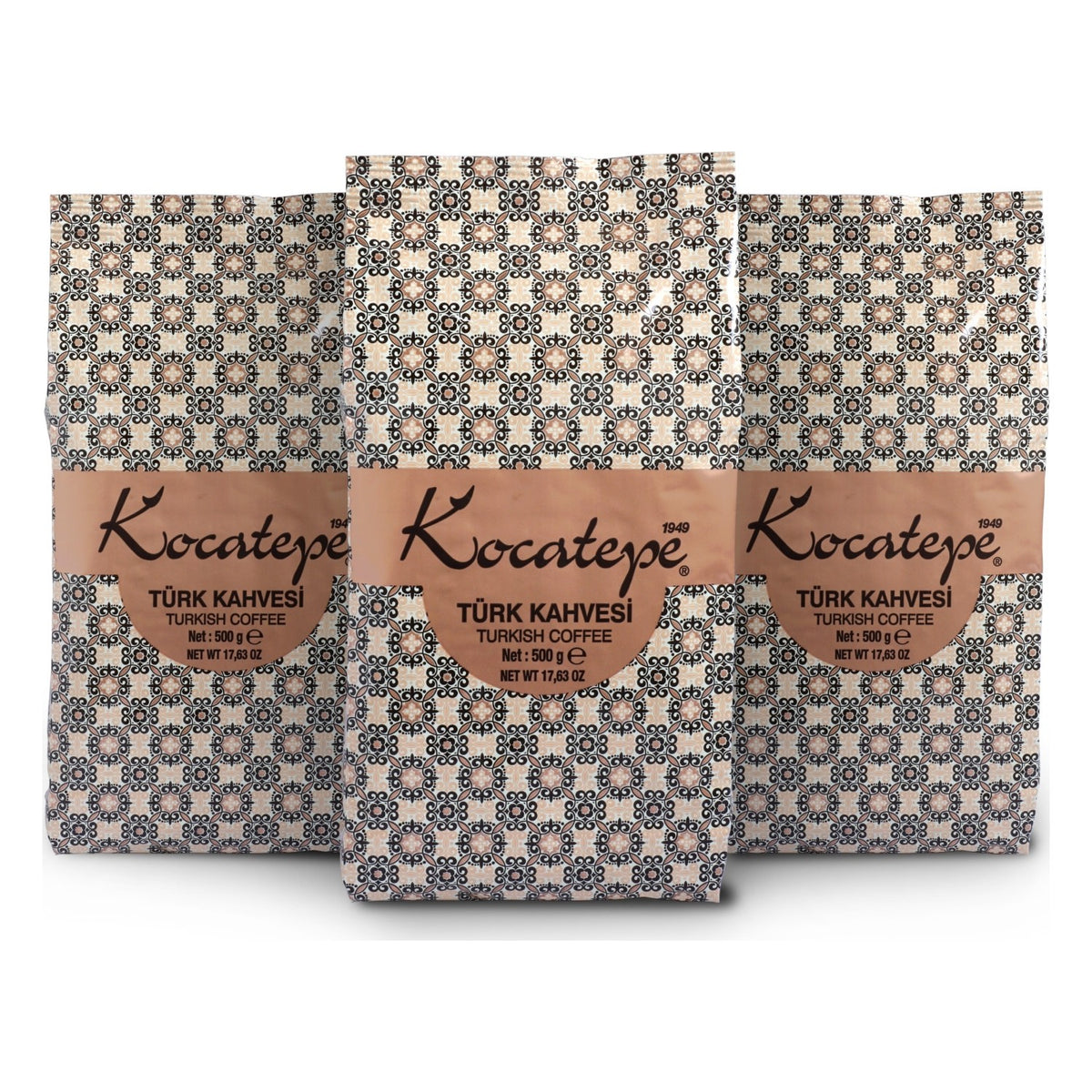 Kocatepe Coffee - Kocatepe 500 gr Ground Turkish Coffee, 3-Pack - Traditional Flavor from Turkiye - MALLTURK