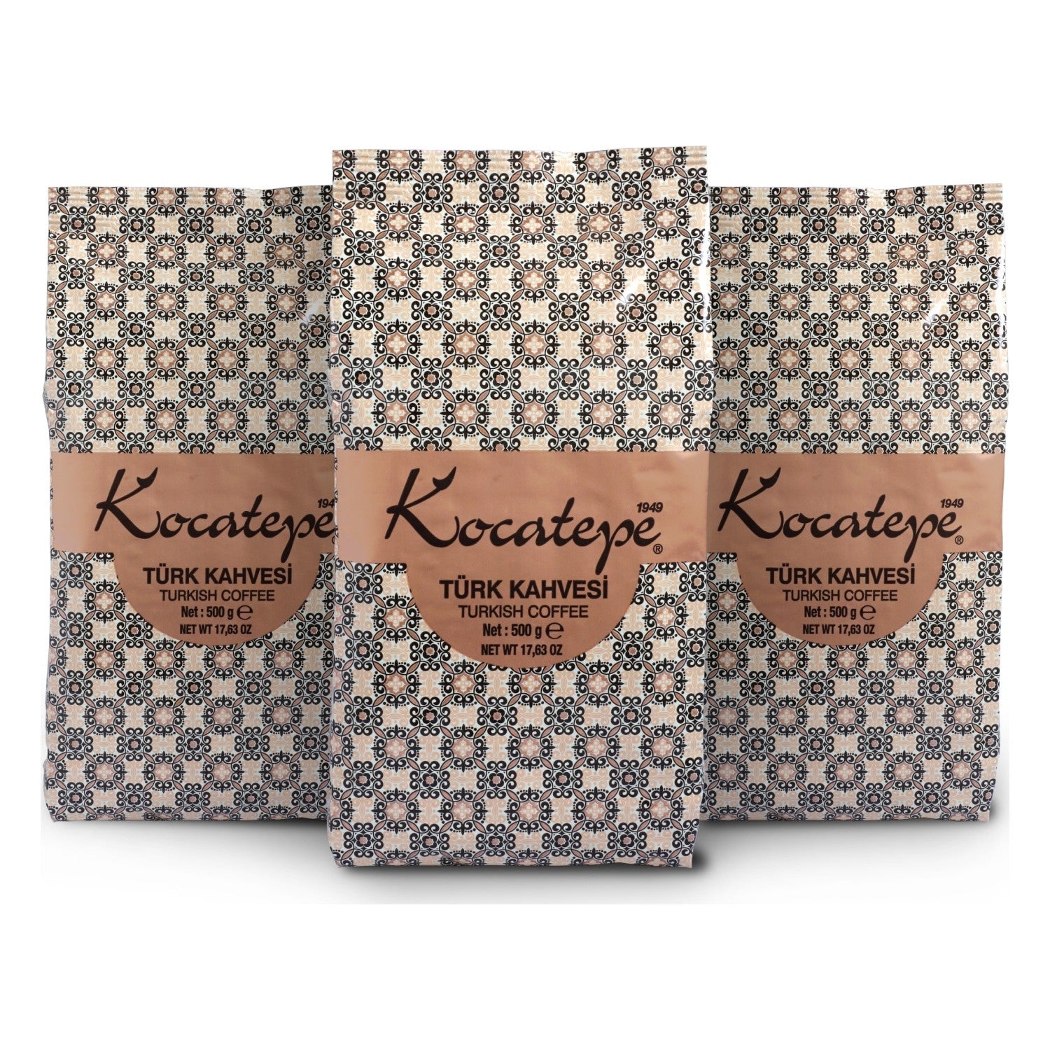 Kocatepe Coffee - Kocatepe 500 gr Ground Turkish Coffee, 3-Pack - Traditional Flavor from Turkiye - MALLTURK