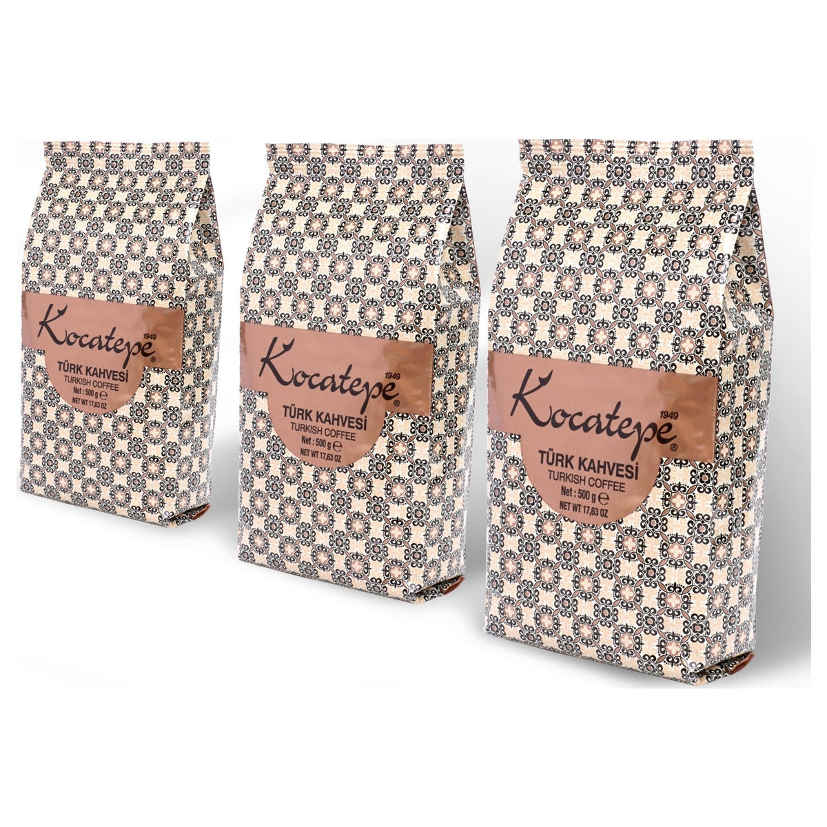 Kocatepe Coffee - Kocatepe 500 gr Ground Turkish Coffee, 3-Pack - Traditional Flavor from Turkiye - MALLTURK