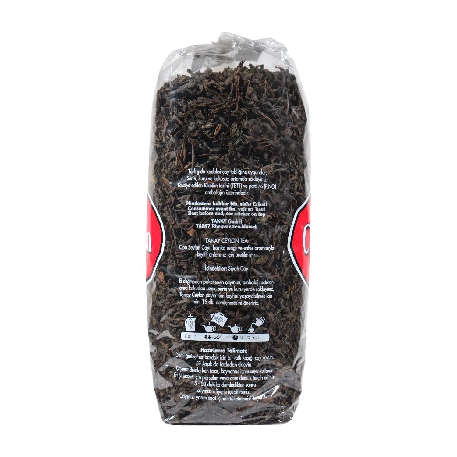 Tanay Ceylon tea 750 g %100 Ithal Sri Lanka Siyah Dokme leaf tea OPA Kacak Seylan tea - MALLTURK