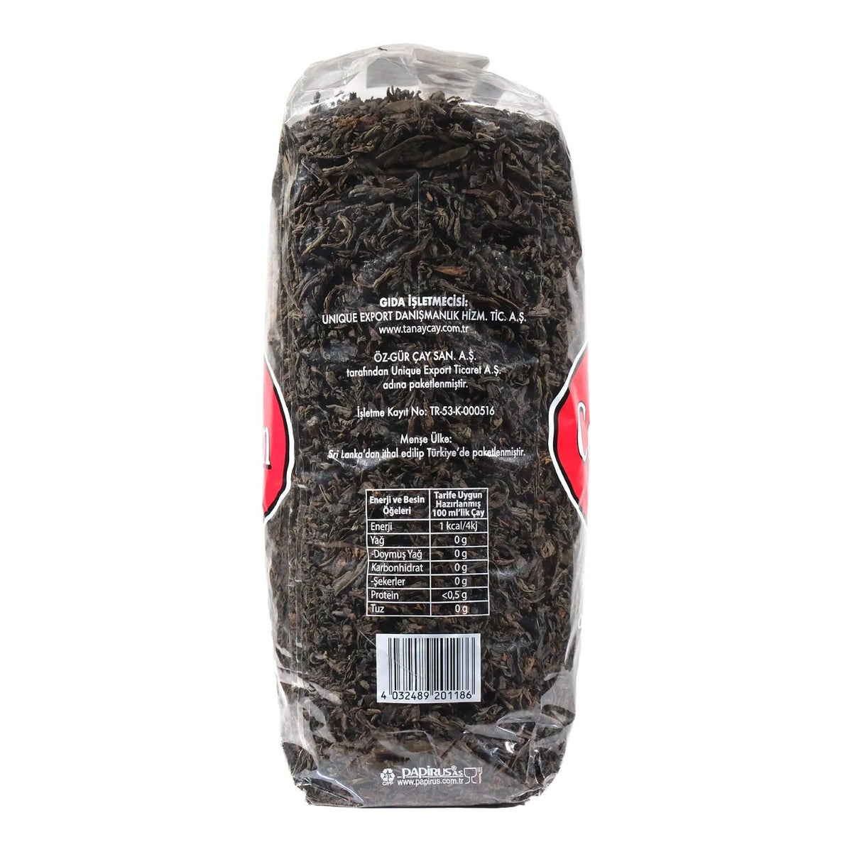 Tanay Ceylon tea 750 g %100 Ithal Sri Lanka Siyah Dokme leaf tea OPA Kacak Seylan tea - MALLTURK