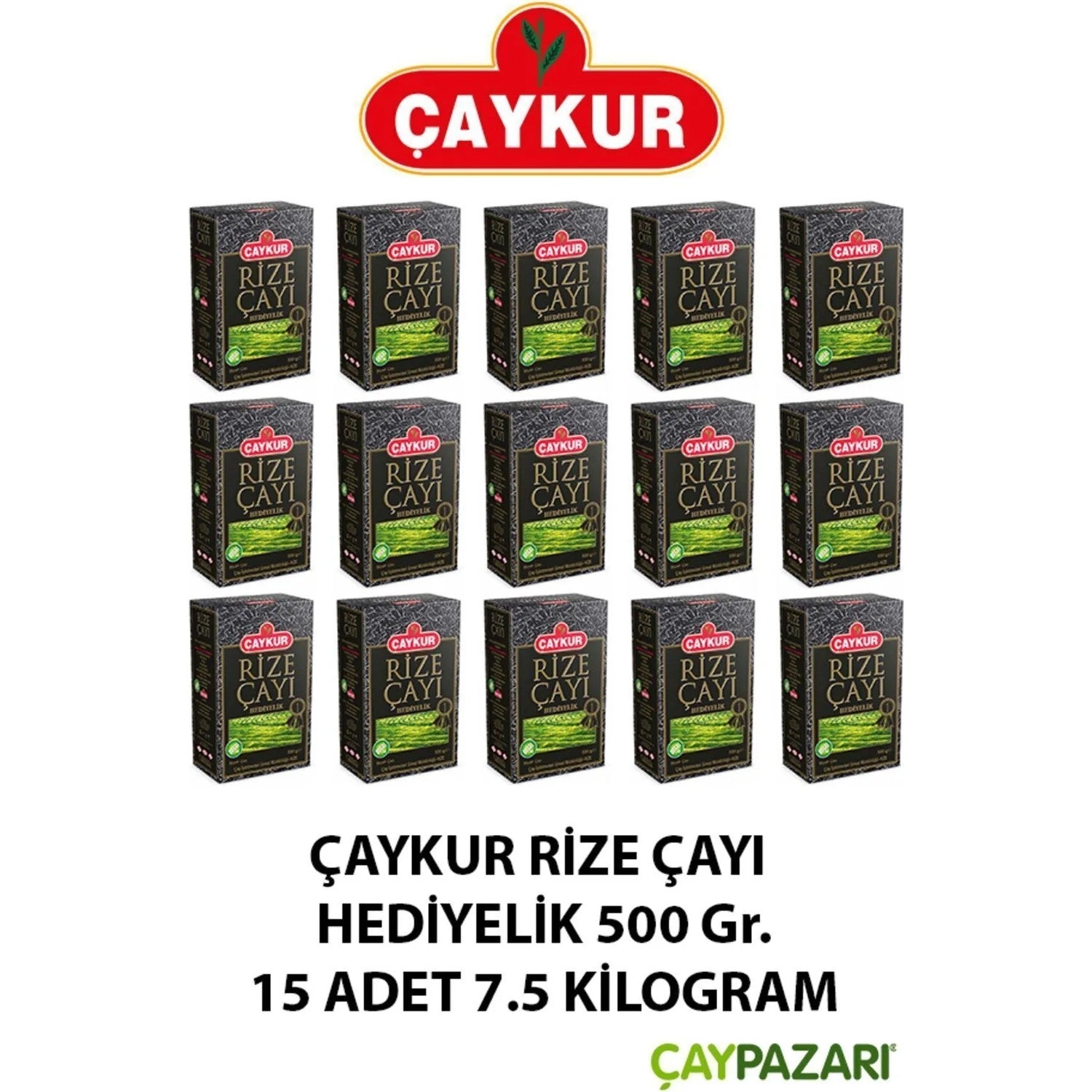 Caykur Rize tea Hediyelik 500 g. 15-pack case - MALLTURK