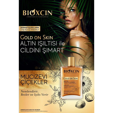 Bioxcin Gold On Skin Dry Oil