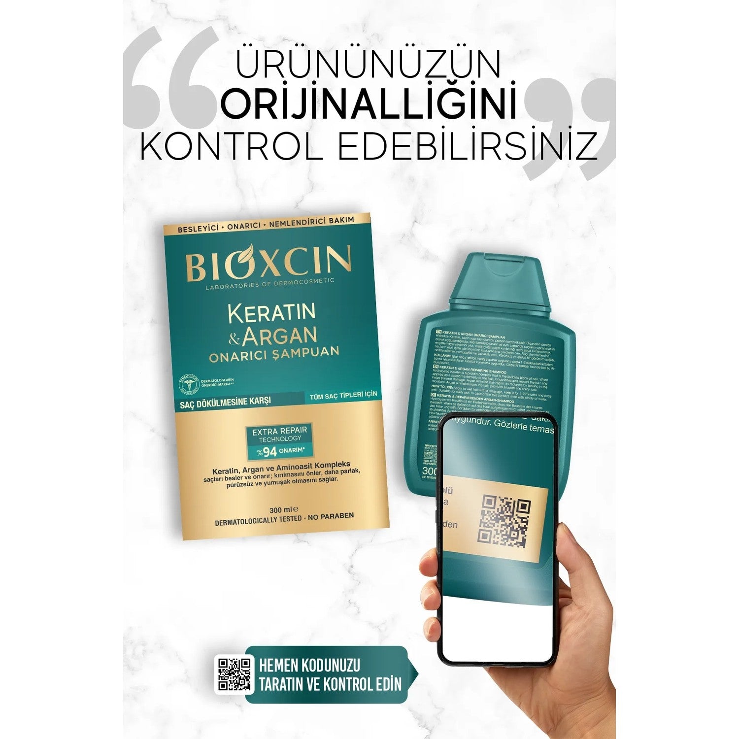 Bioxcin Keratin and Argan Repair Shampoo
