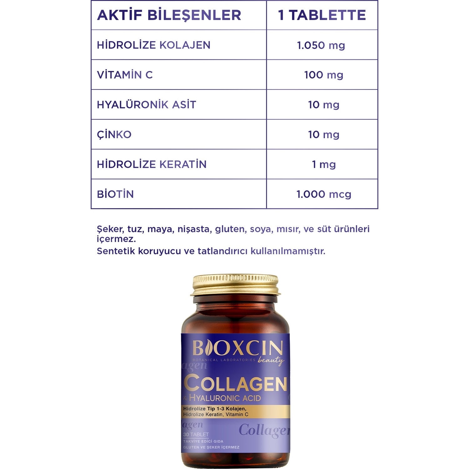 Bioxcin Collagen Tablets