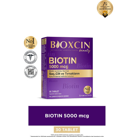 Bioxcin Biotin 5000 mcg Tablets