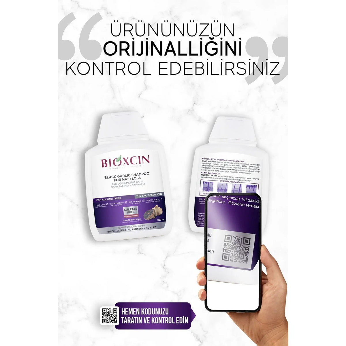 Bioxcin Black Garlic Anti-Hair Loss Shampoo