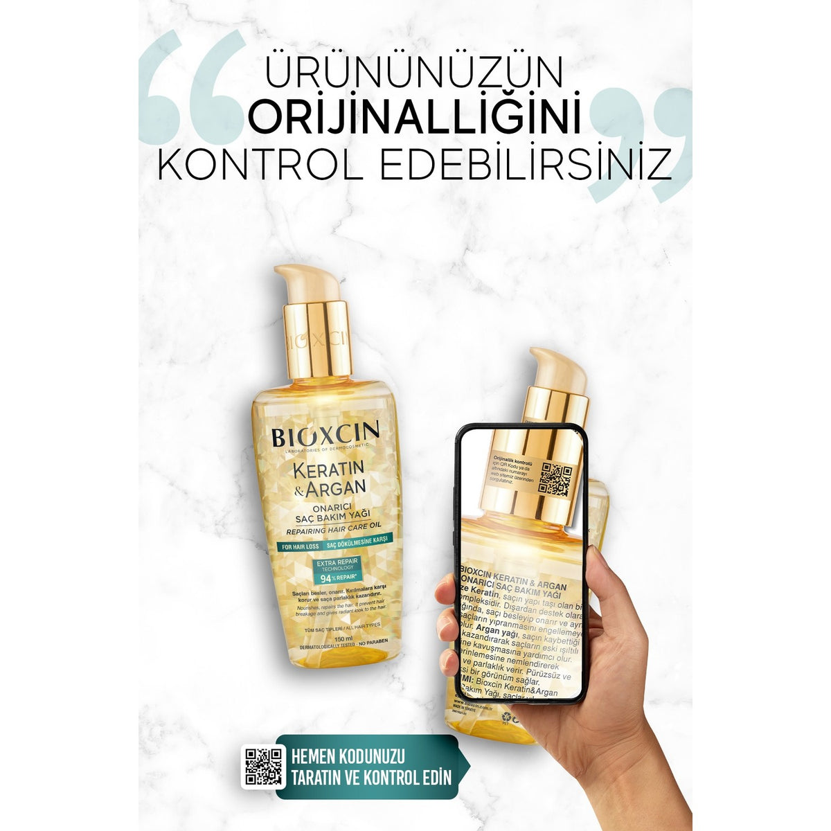 Bioxcin Keratin and Argan Hair Oil