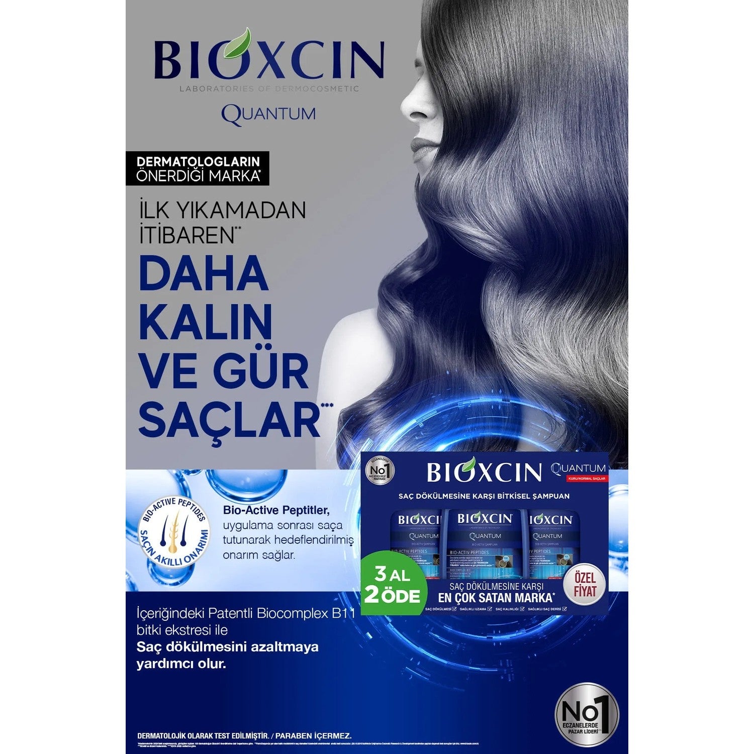 Bioxcin Quantum Dry and Normal Hair Shampoo