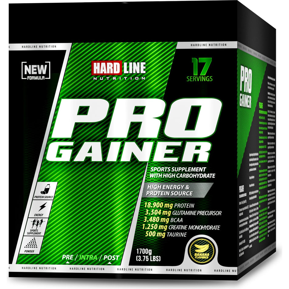 Hardline Nutrition Hardline Progainer 17 bustine monodose da 100 g di carboidrati alla banana