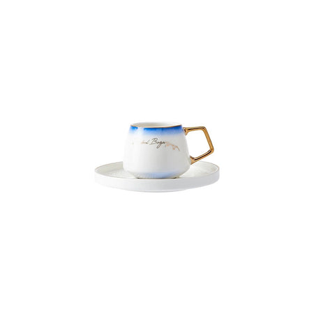 Karaca x IST Collection Istanbul Porcelain Turkish Coffee Cup Set for 6, 100 ml - MALLTURK
