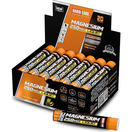 Hardline Nutrition Magnesium Liquid 250 mg 20 Magnesium Shots - MALLTURK