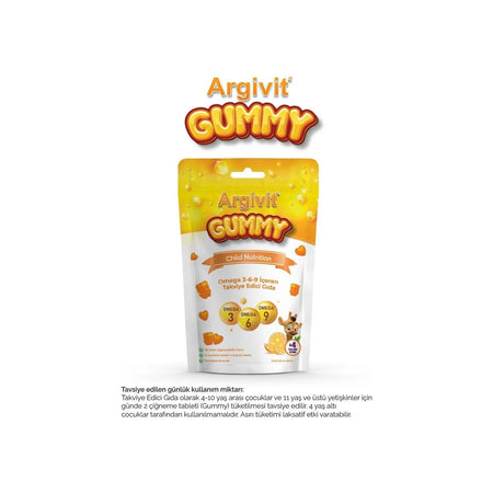 Argivit Gummy Jelibon Omega 3-6-9 with Dietary Supplement - MALLTURK