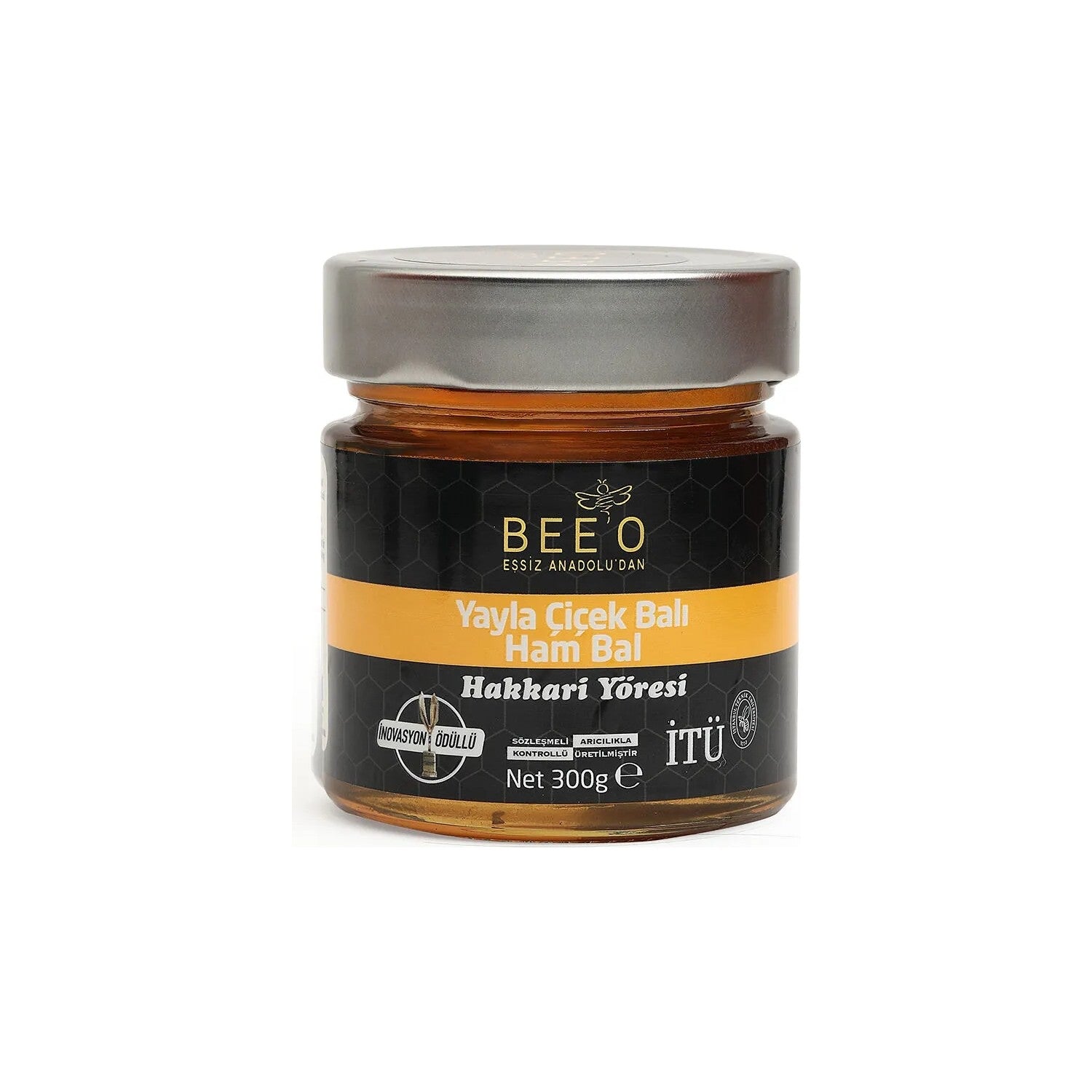 BEE'O Hakkari Region Wildflower Honey 300 g Natural Polifenol Kaynagi and Pure Lezzet