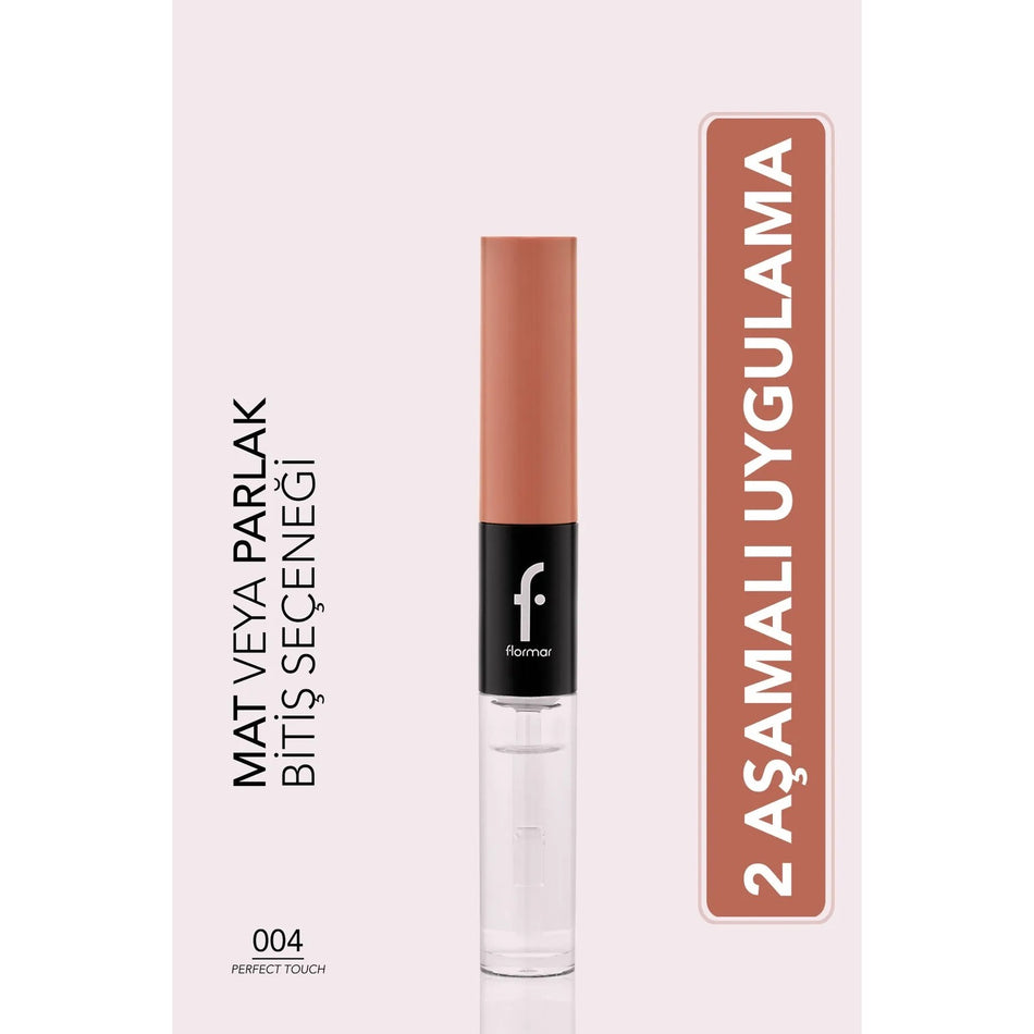 Flormar Duoglam High Pigment Creamy Liquid Lipstick & Ultra Long-Lasting Lip Gloss