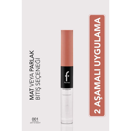 Flormar Duoglam High Pigment Creamy Liquid Lipstick & Ultra Long-Lasting Lip Gloss - MALLTURK