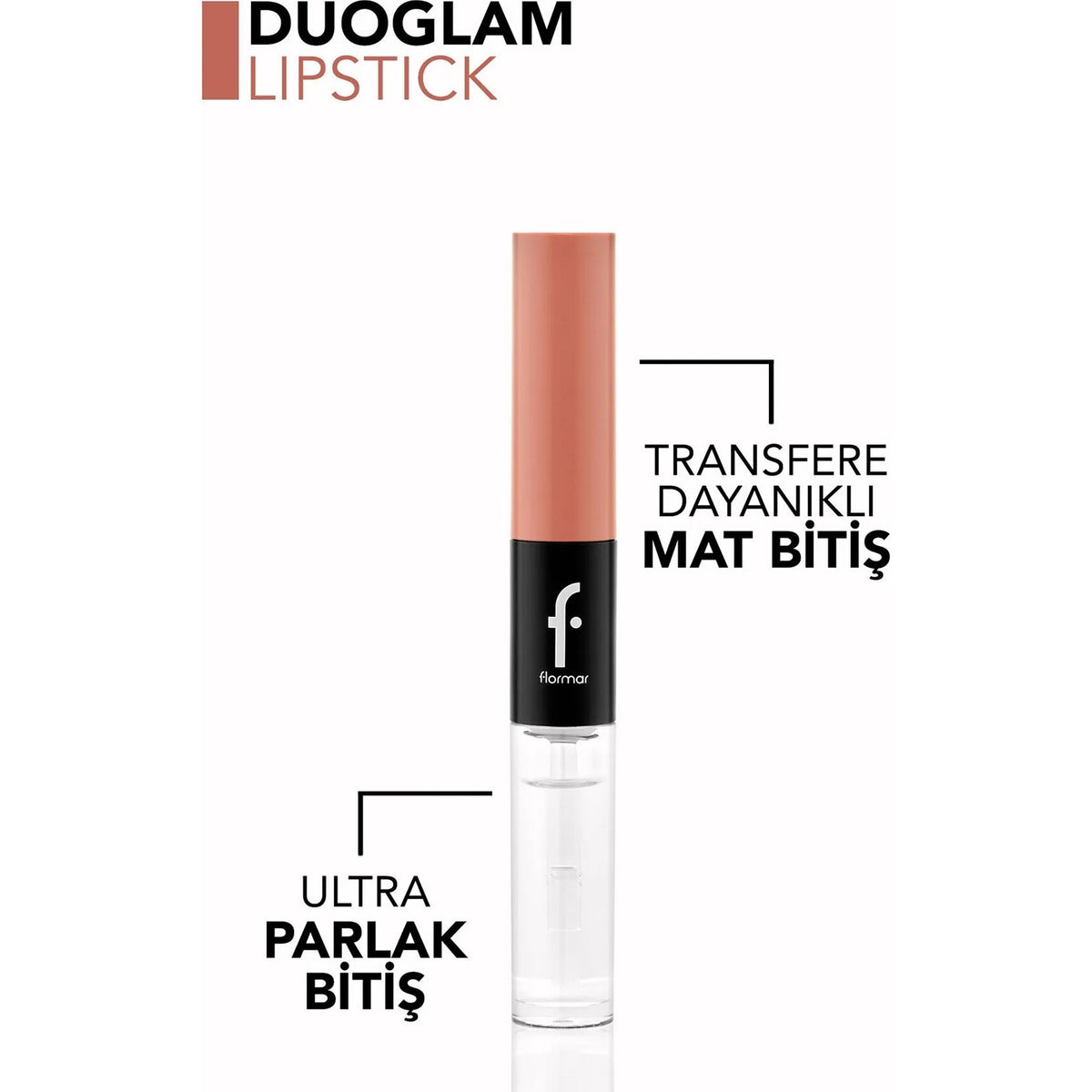 Flormar Duoglam High Pigment Creamy Liquid Lipstick & Ultra Long-Lasting Lip Gloss - MALLTURK