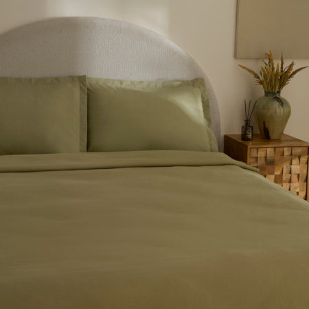 Karaca Home Farel Muslin Double Bed Quilt Set, Sage - MALLTURK