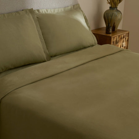 Karaca Home Farel Muslin Double Bed Quilt Set, Sage - MALLTURK